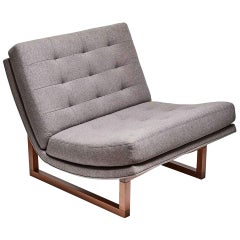 Griffin-Stuhl aus grauem Tweed von Lawson-Fenning
