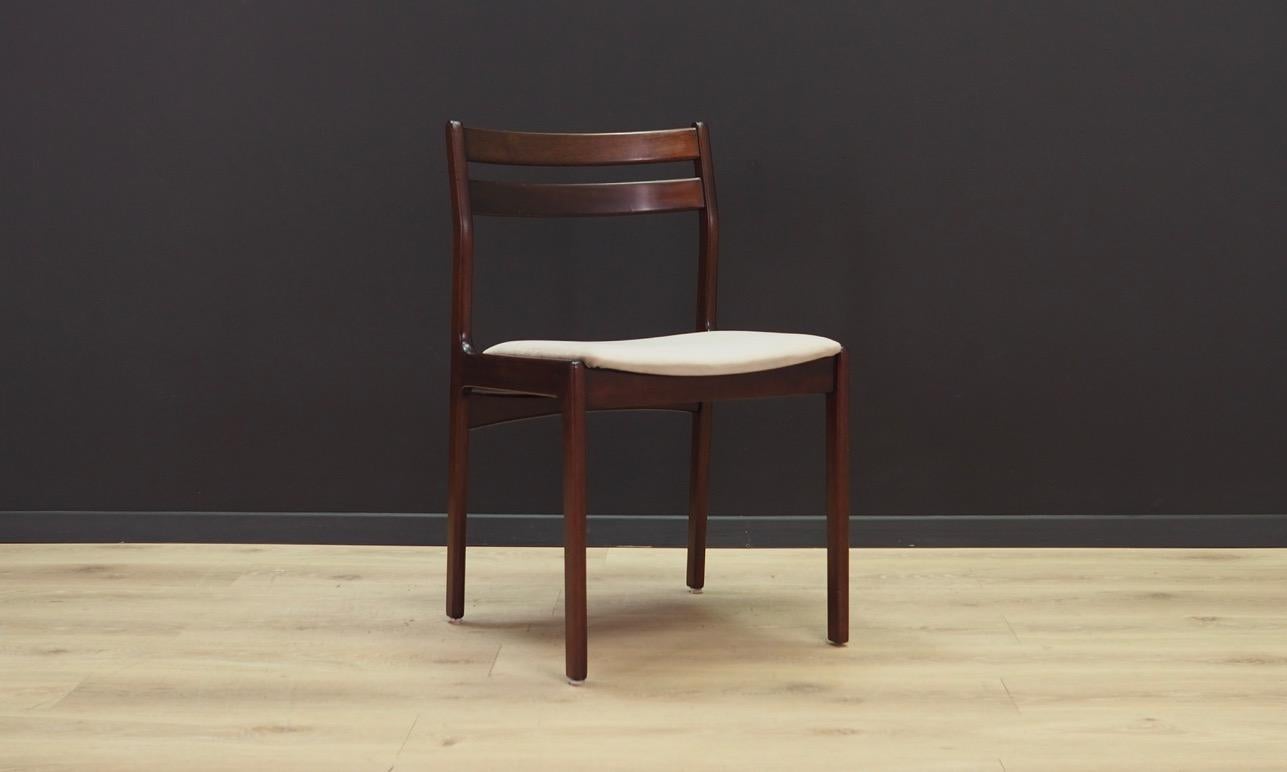 Scandinavian Modern Grey Velour Chairs Retro 1960s Vintage Danish Design