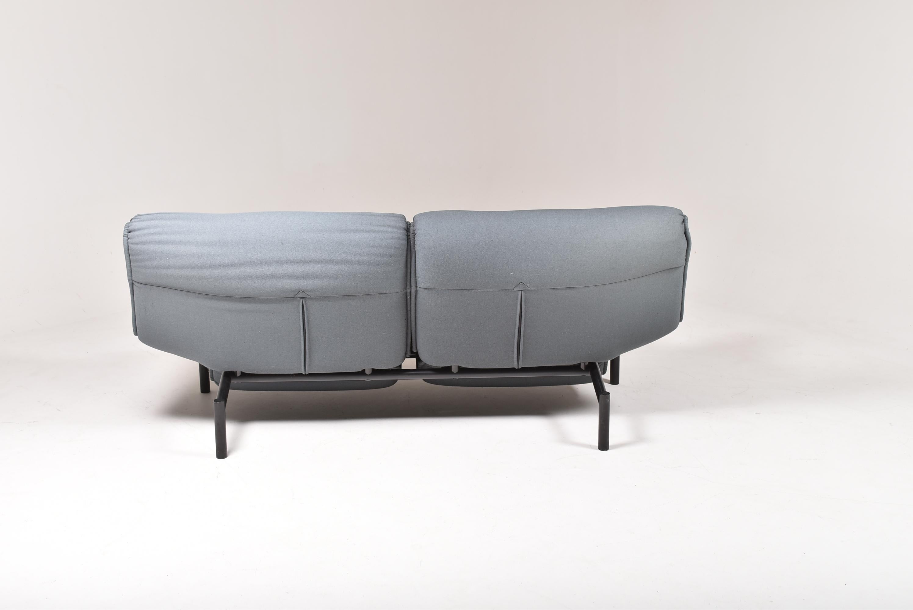 Grey Veranda Sofa for Cassina Designed by Vico Magistretti, Italy, 1980 9