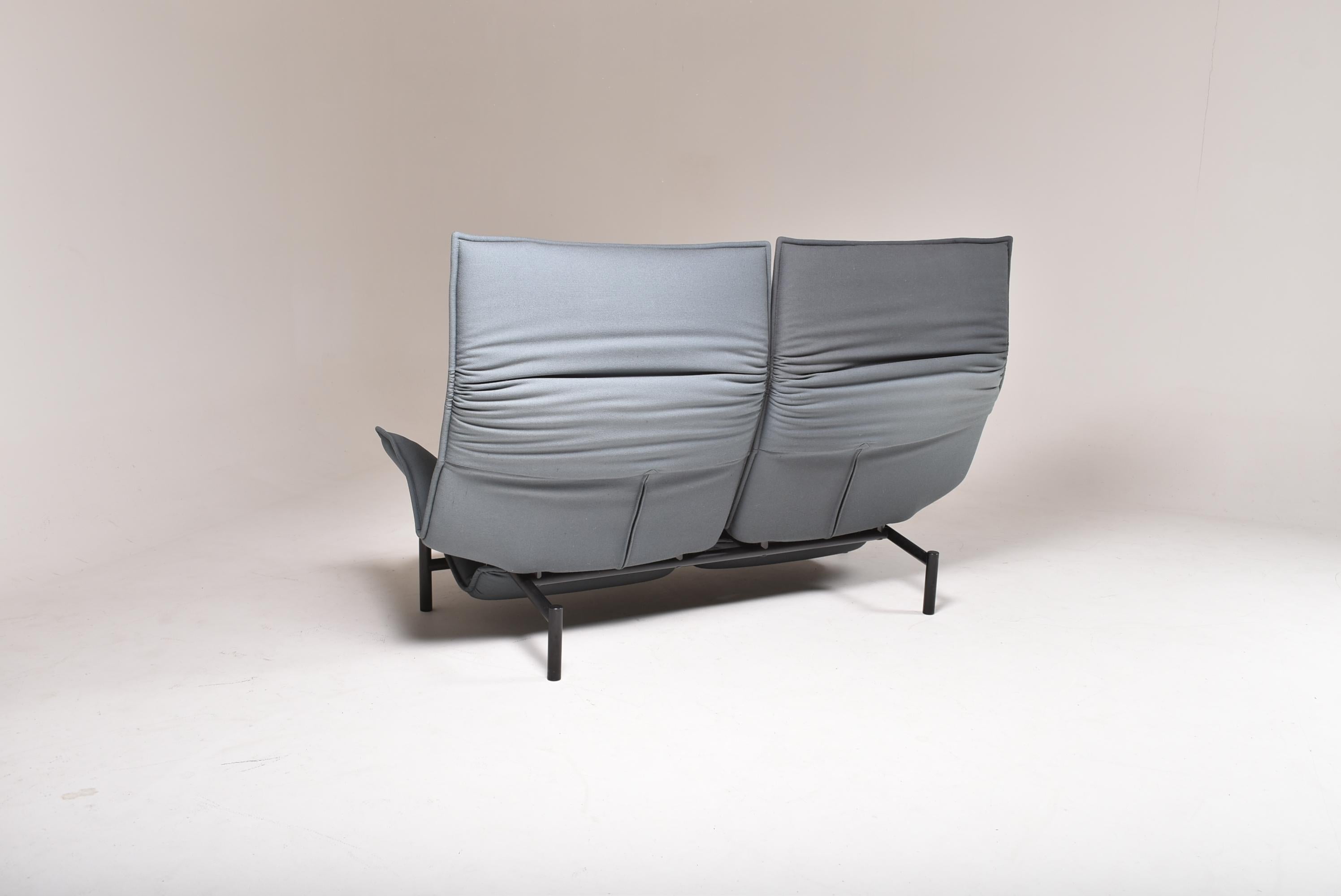 Grey Veranda Sofa for Cassina Designed by Vico Magistretti, Italy, 1980 10