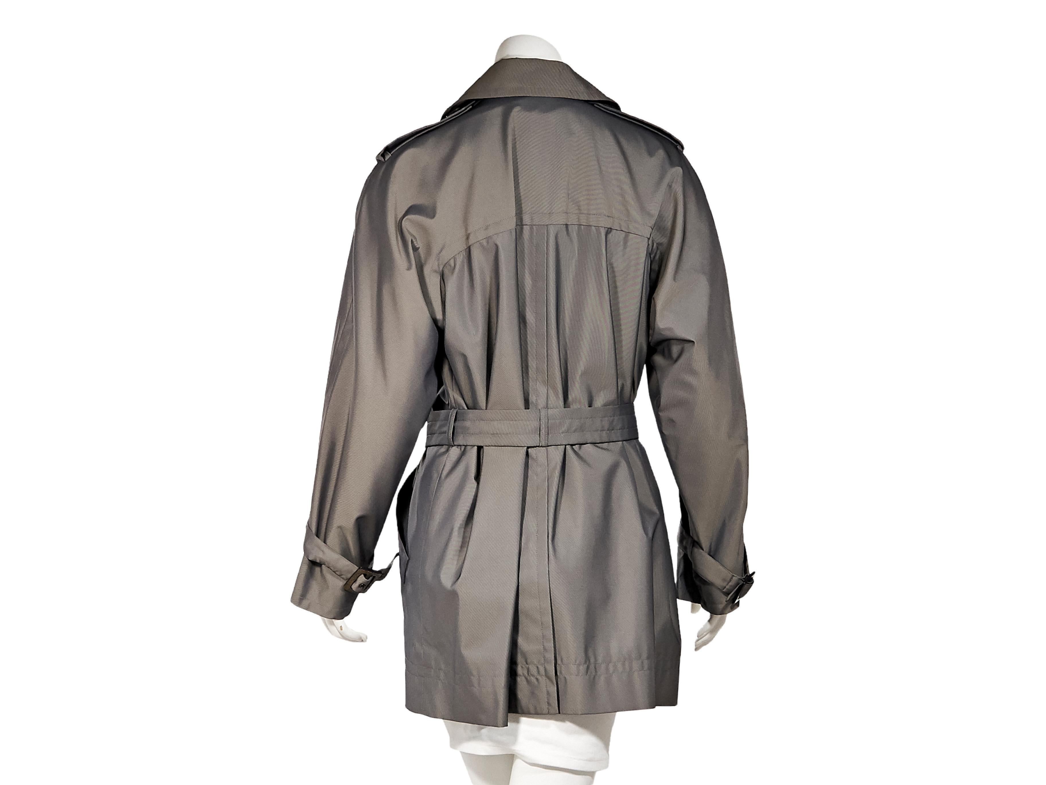 Gray Grey Vintage Yves Saint Laurent Rive Gauche Trench Coat