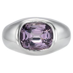 Anello Spinello Grigio Viola 3,30 Carati Cuscino