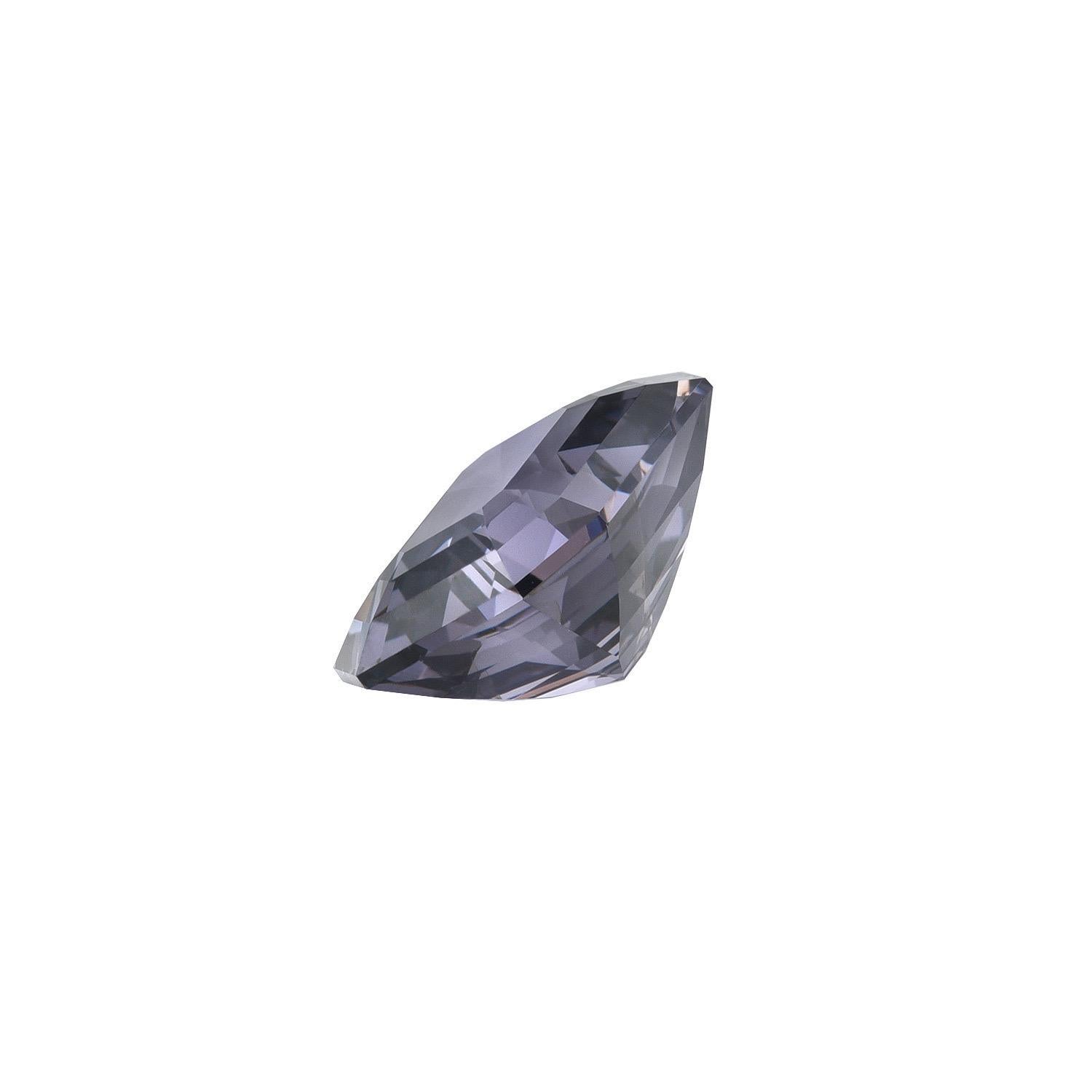 Exclusive 6.18 carat Greyish Violet Spinel emerald cut gem, offered unmounted to a fine gemstone collector.
Returns are accepted and paid by us within 7 days of delivery.
We offer supreme custom jewelry work upon request. Please contact us for more