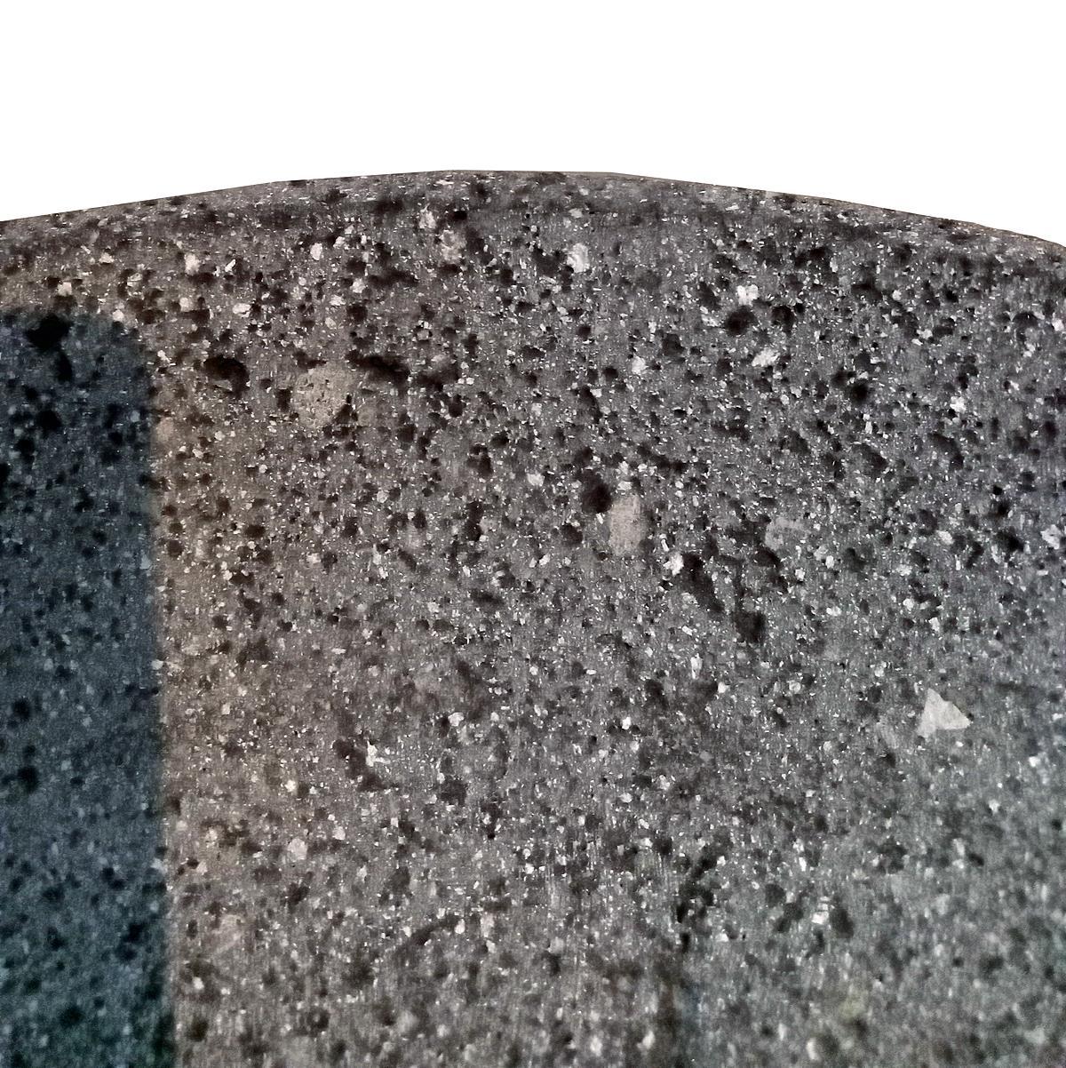 Mexican Grey Volcanic Stone Bowl For Sale