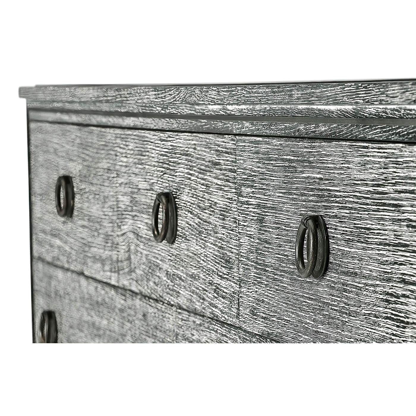 European Grey Washed Country Dresser