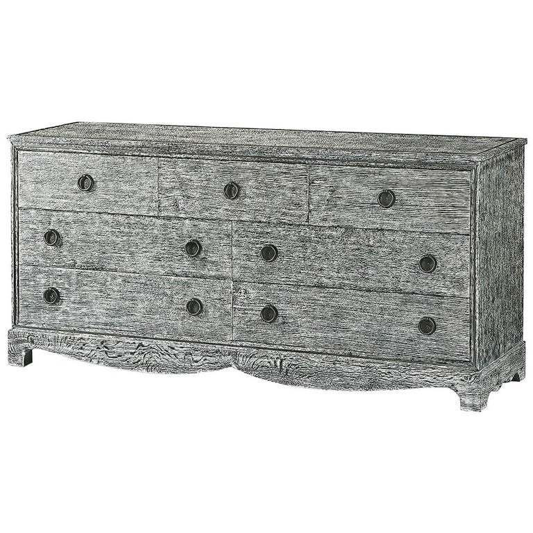 Grey Washed Country Dresser For At, Gray Washed Dresser