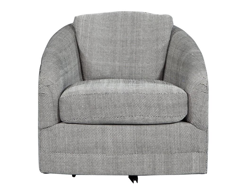 patterned swivel chairs
