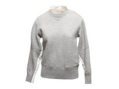 Sweatshirt gris et blanc Sacai Blouse Designer Taille 1