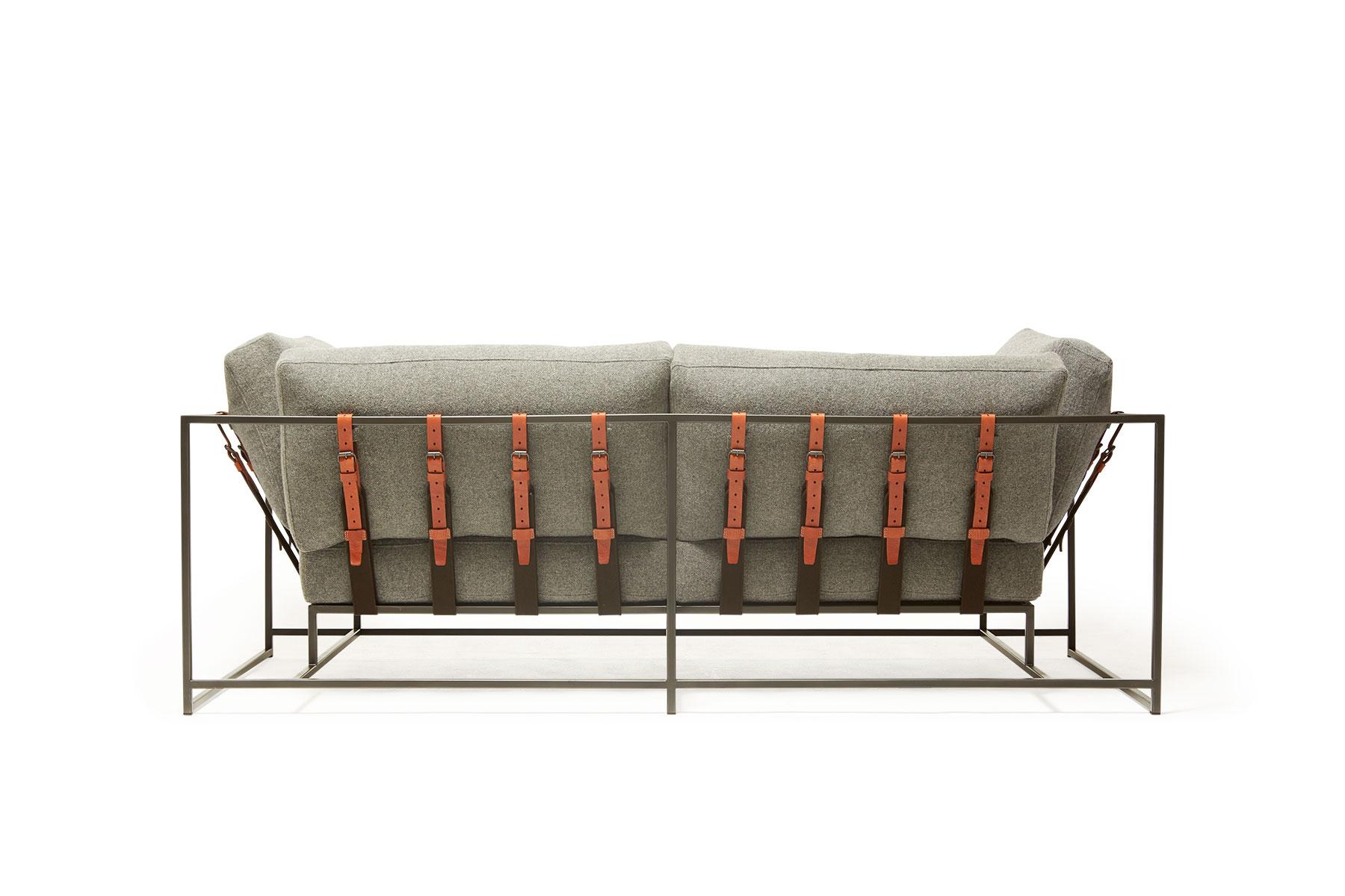 steel grey couch