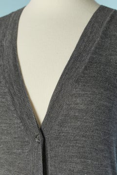 Grey wool cardigan BURBERRY BRIT New