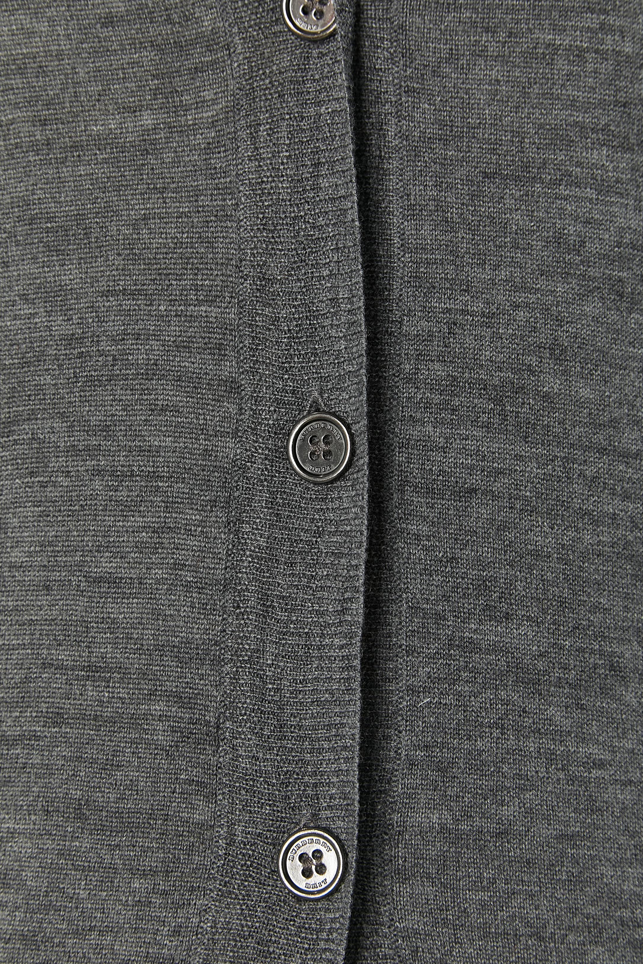 Noir Cardigan gris BURBERRY BRIT neuf en vente