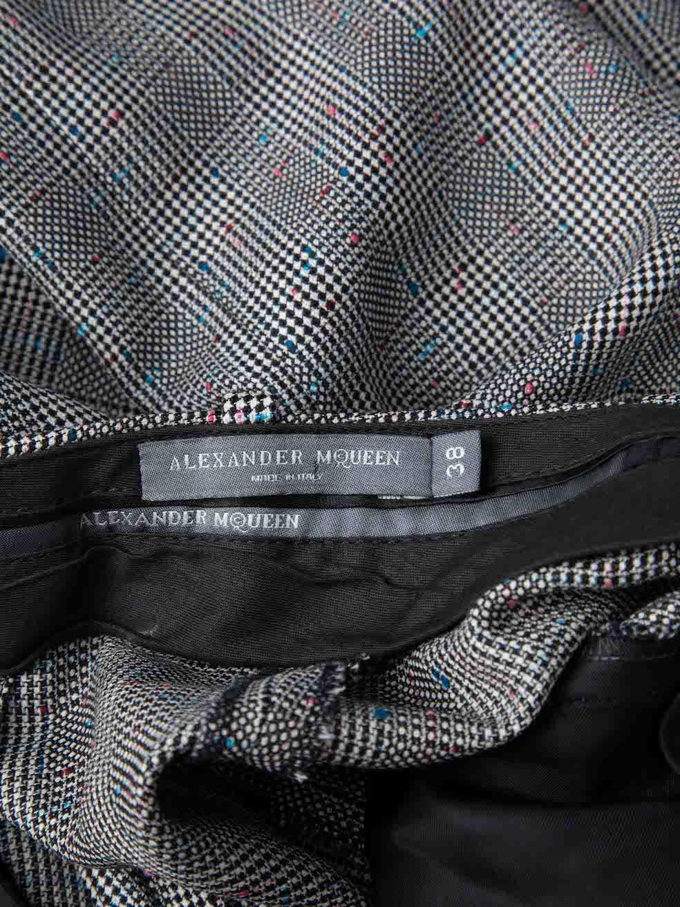 Graue karierte Hose aus Wolle Größe XS Damen im Angebot