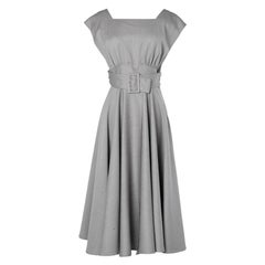 Graues Kleid aus Wolle Junko Shimada