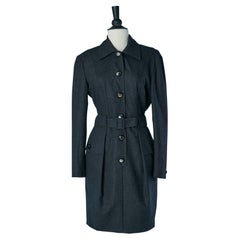 Grey wool flanelle dress GUY LAROCHE