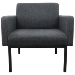 Grey Wool Lounge Chair from Fröscher, Germany, 1960s