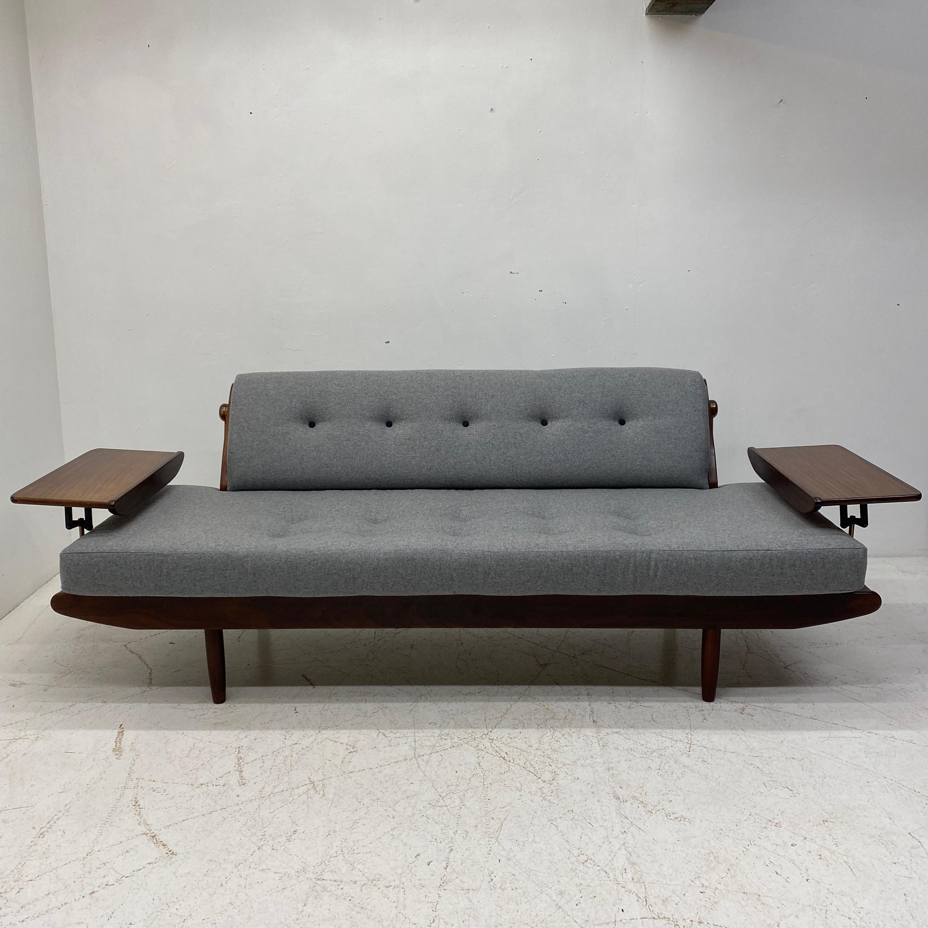 Grey Wool Toothill Sofa & Daybed, 1950s 3