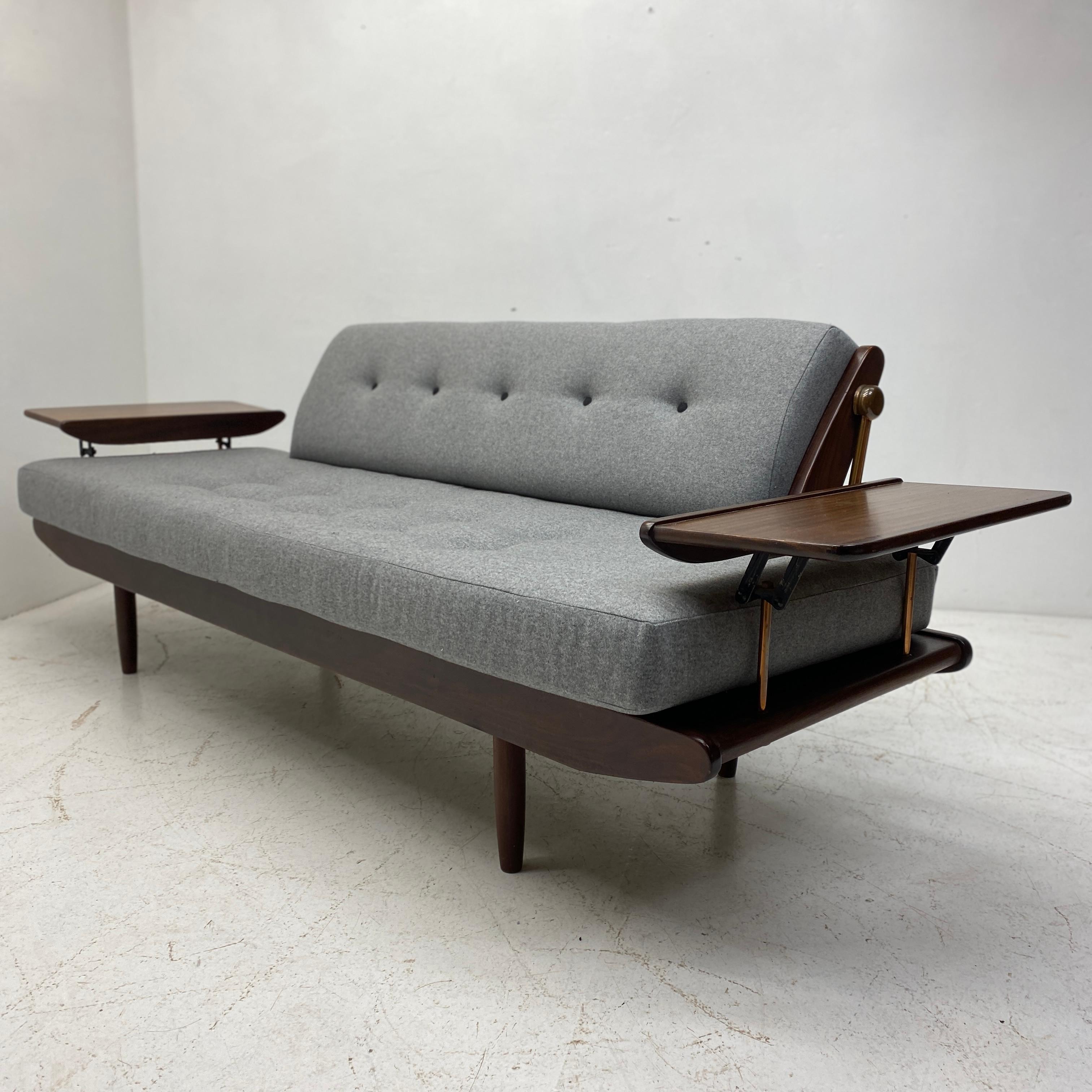 Grey Wool Toothill Sofa & Daybed, 1950s 5