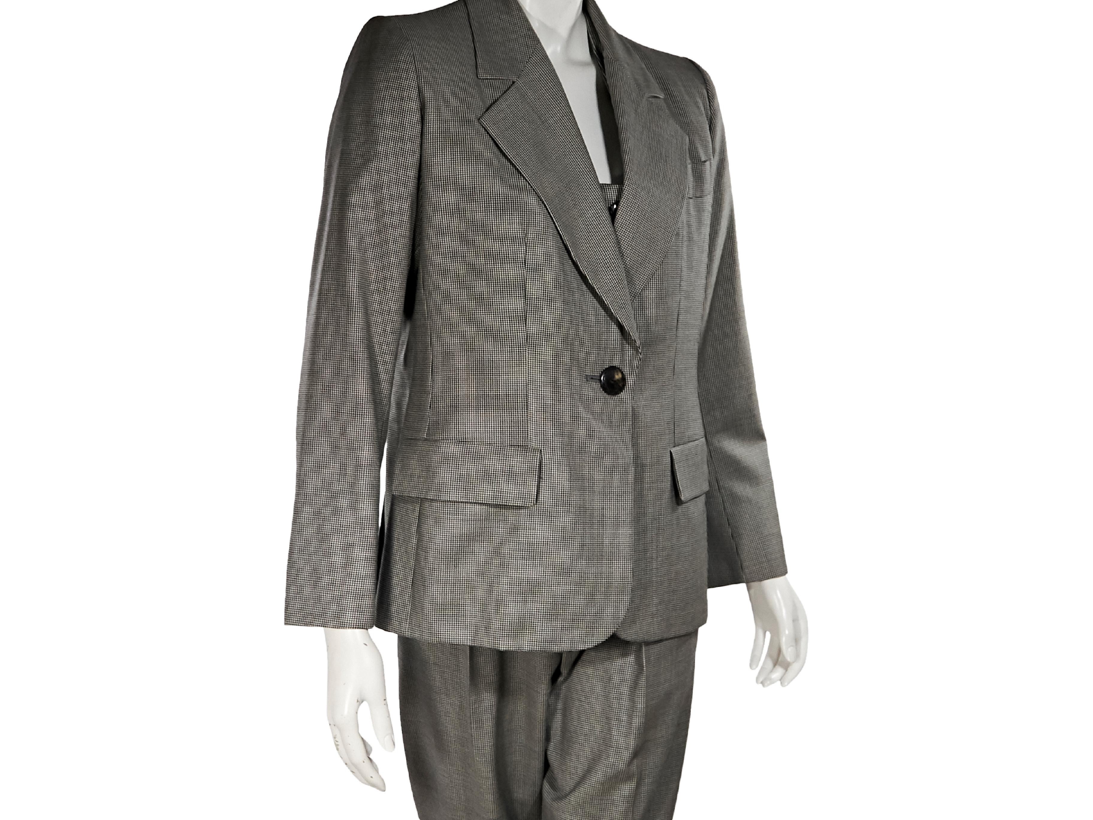Grey Yves Saint Laurent 3-Piece Wool Suit In Good Condition In New York, NY