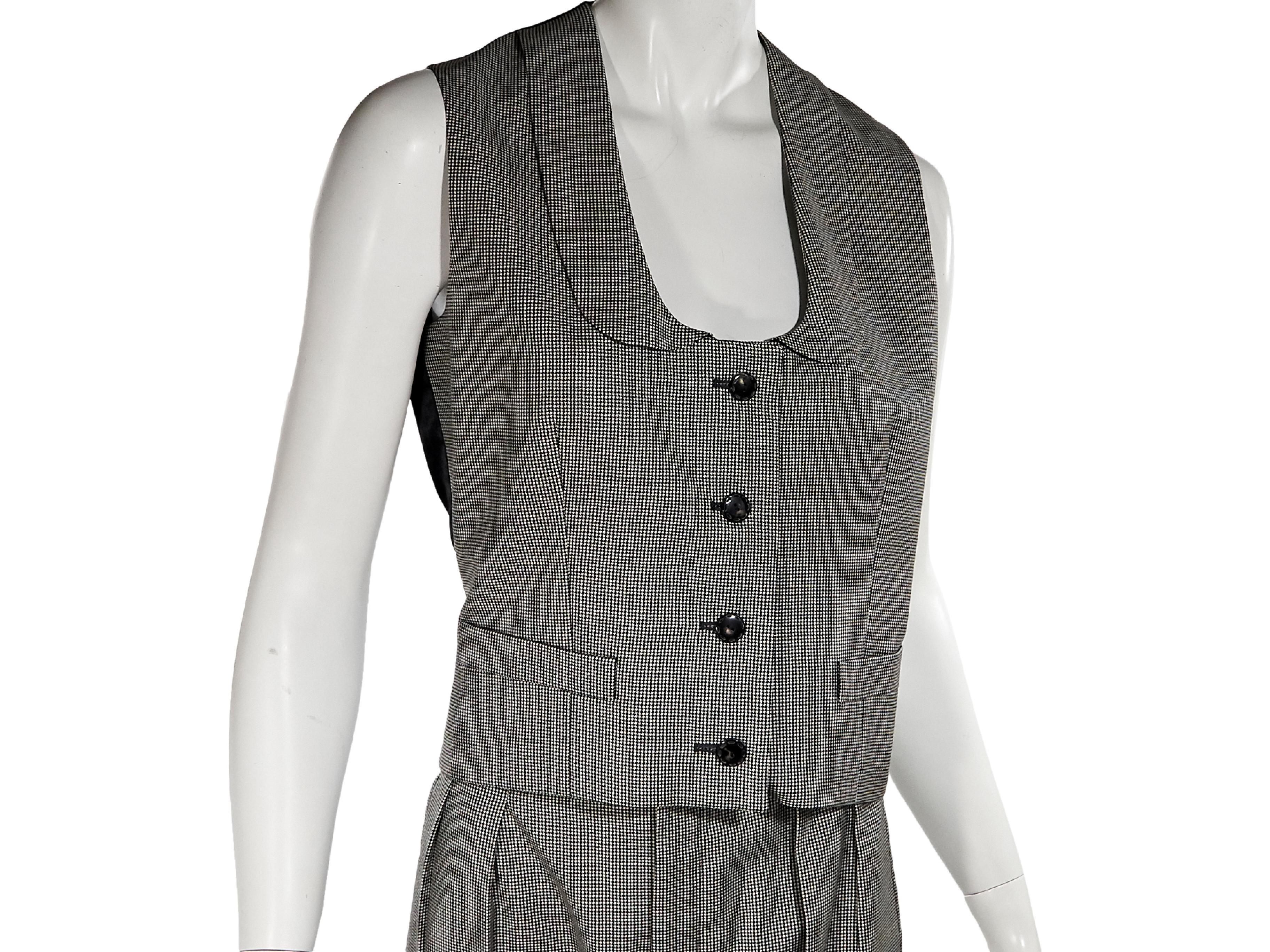 Grey Yves Saint Laurent 3-Piece Wool Suit 1