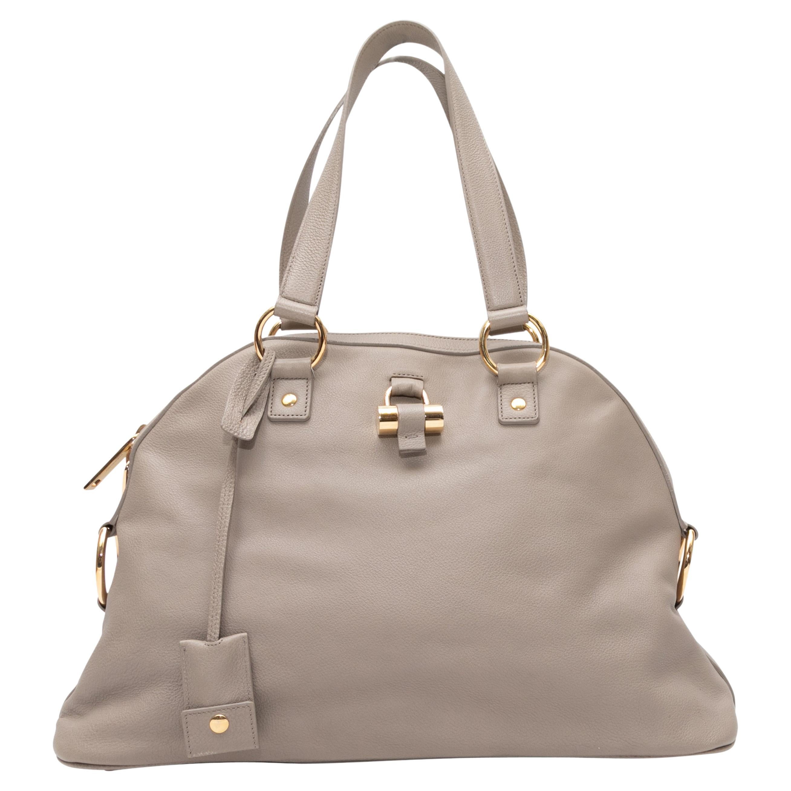 Grey Yves Saint Laurent Small Muse Bag For Sale