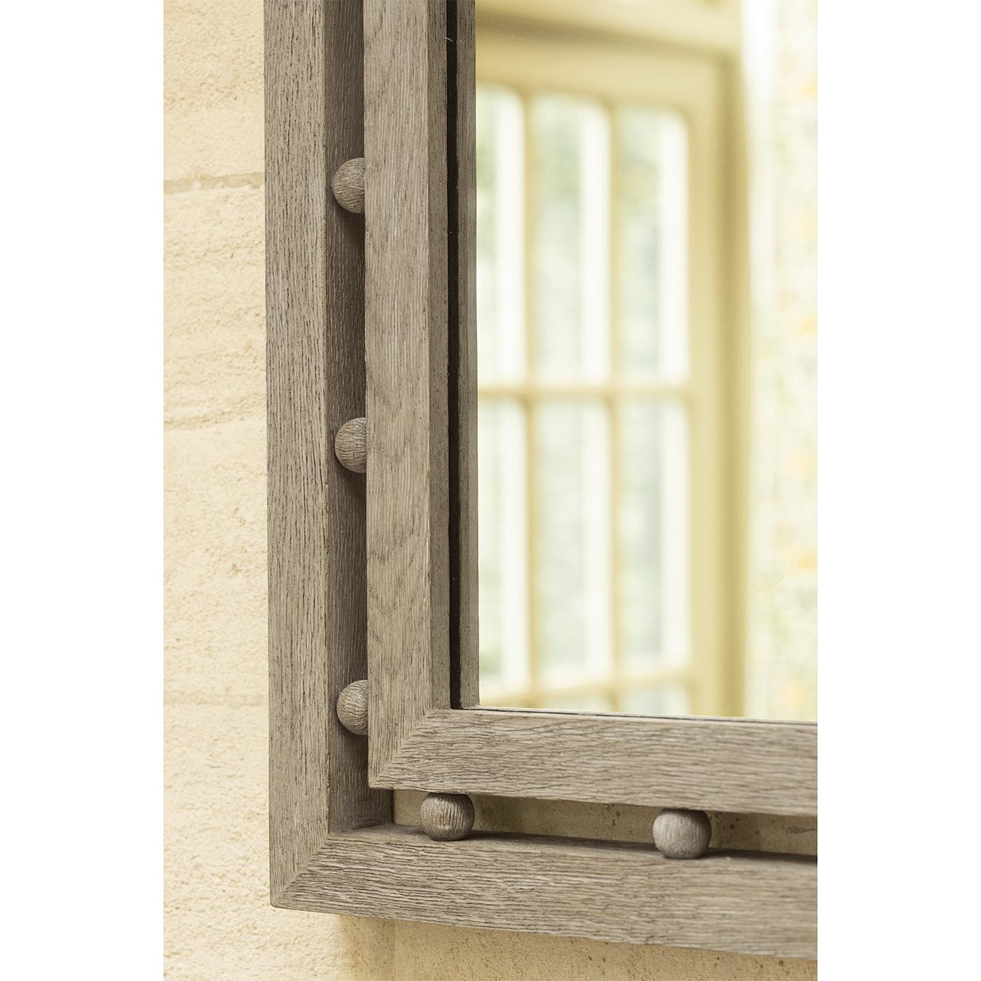 Vietnamese Greyed Oak Mirror For Sale