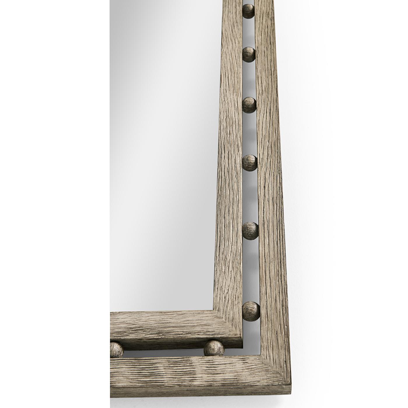 Greyed Oak Mirror In New Condition For Sale In Westwood, NJ