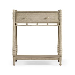 Greyed Oak Rustic Bedside Table
