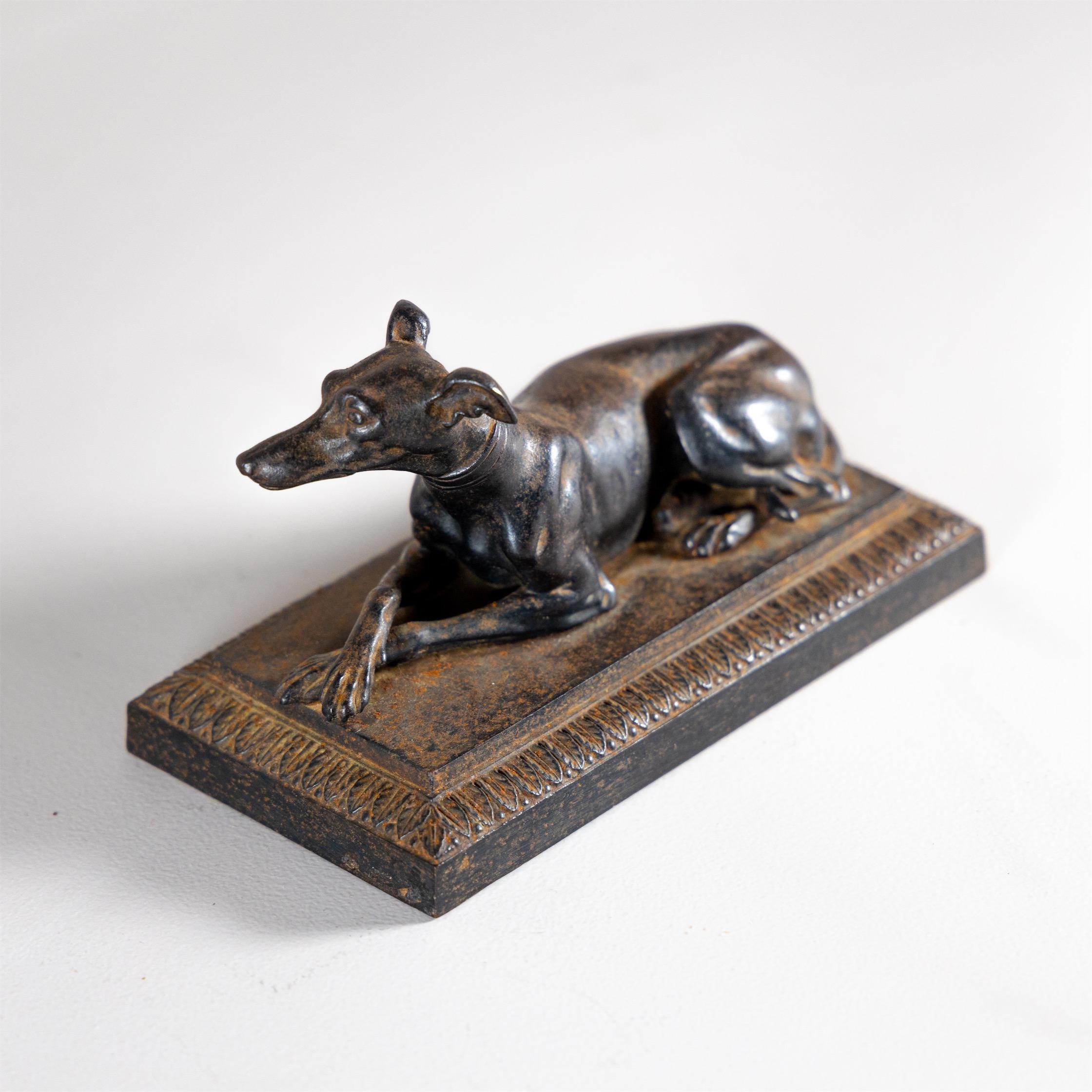 Greyhound, Berlin Iron Casting Around 1820 In Good Condition In Greding, DE