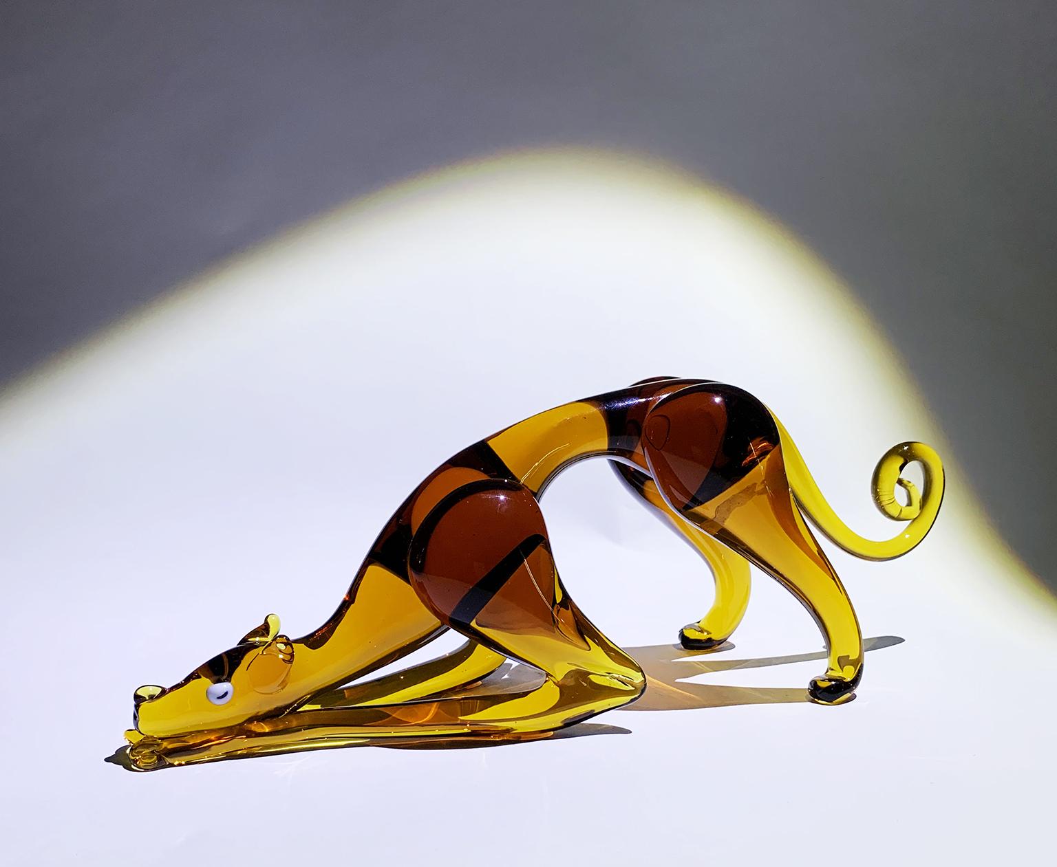 Lévrier - Sculpture en verre façonné, Flavio Poli, I.V.A.M.  Murano, Vers 1930 en vente 5