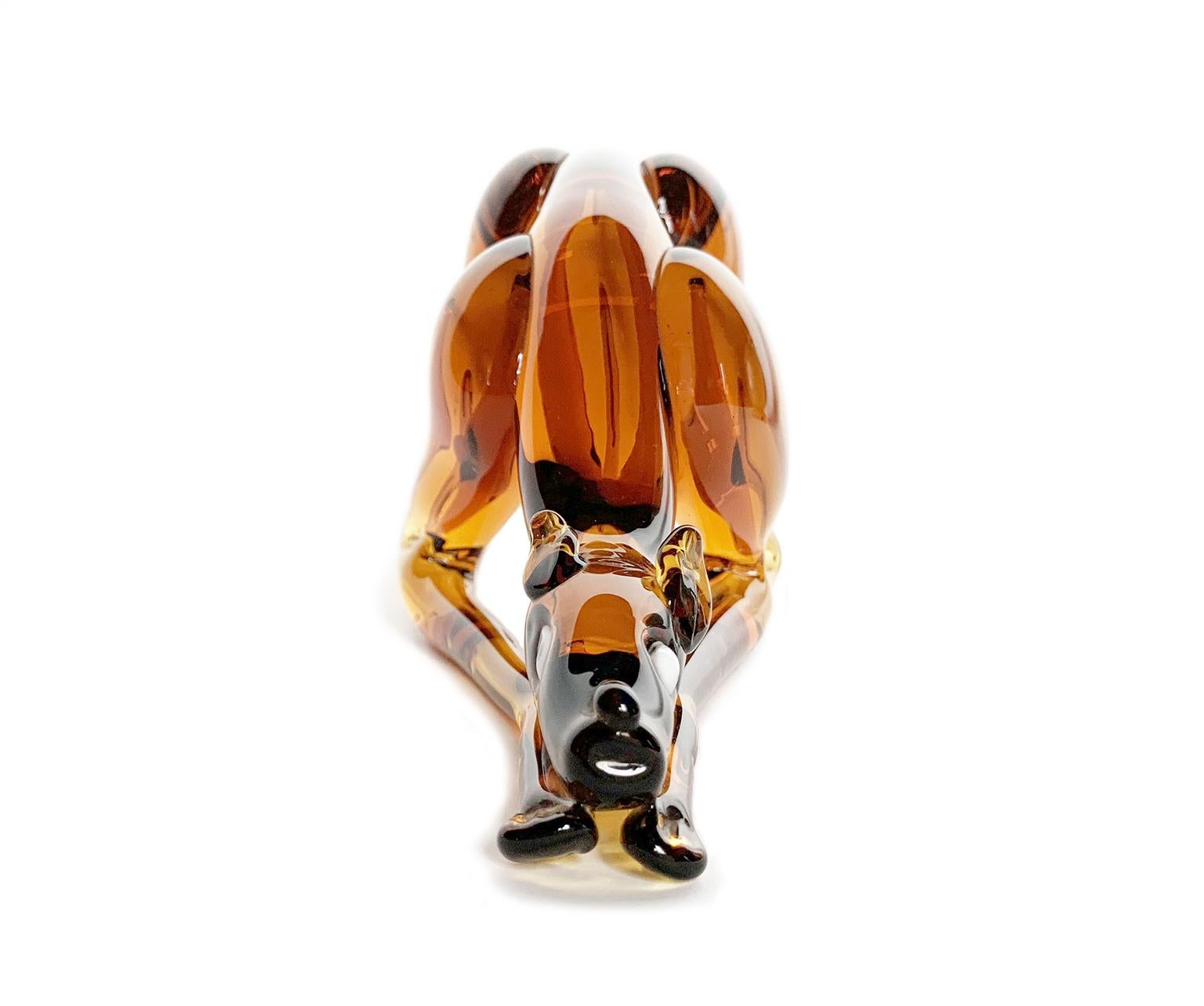 Italian Lévrier - Sculpture en verre façonné, Flavio Poli, I.V.A.M.  Murano, Vers 1930 en vente