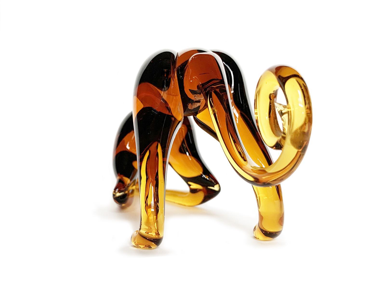 Lévrier - Sculpture en verre façonné, Flavio Poli, I.V.A.M.  Murano, Vers 1930 en vente 1