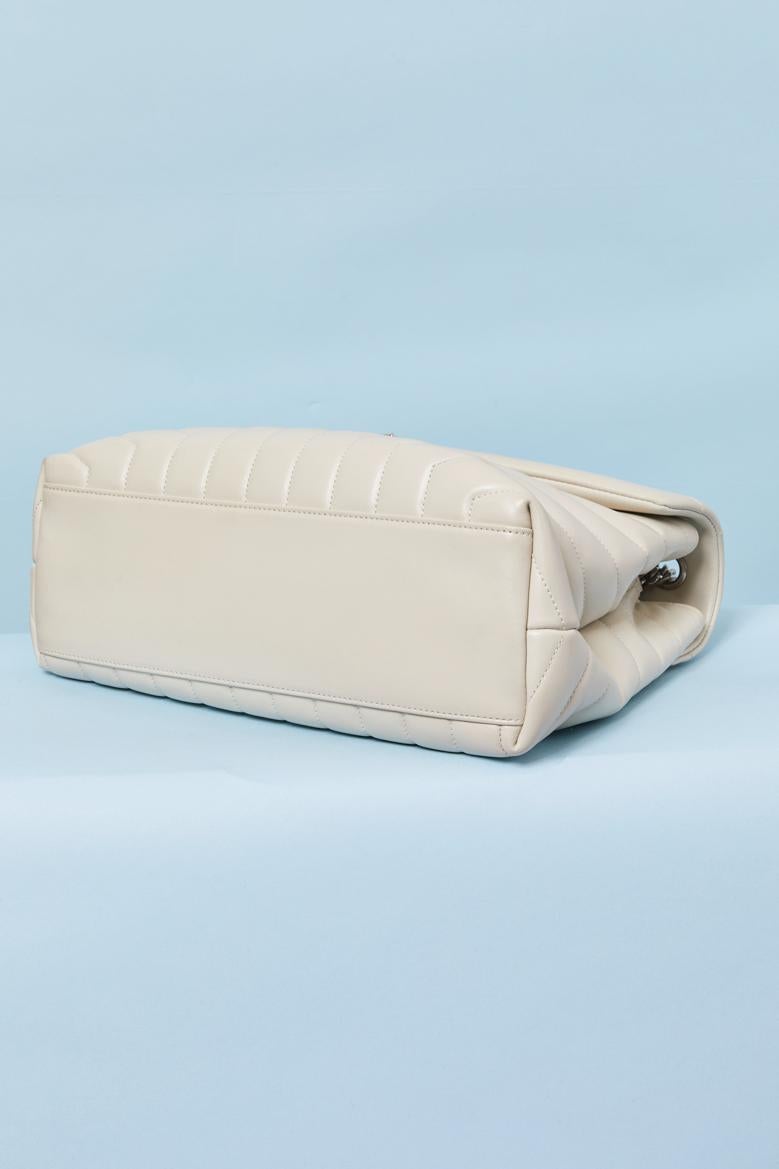 Sac à bandoulière en cuir matelassé 