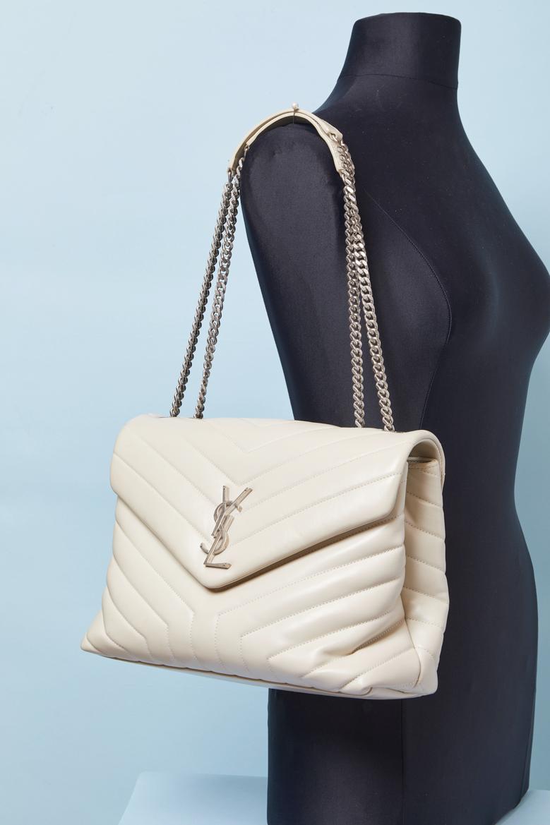 Sac à bandoulière en cuir matelassé 