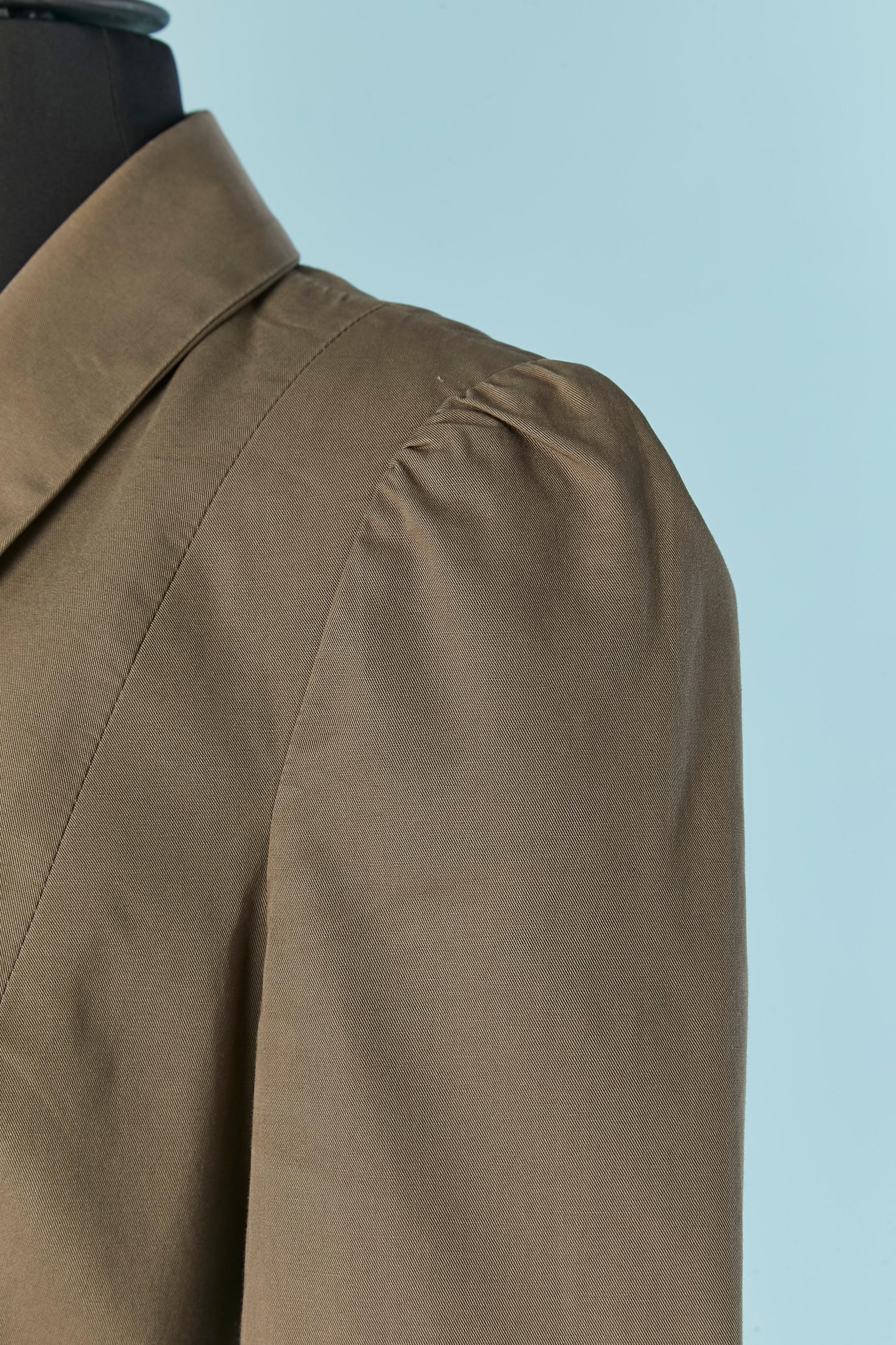 Gray Greyish beige single breasted cotton jacket Vivienne WESTWOOD RED LABEL For Sale