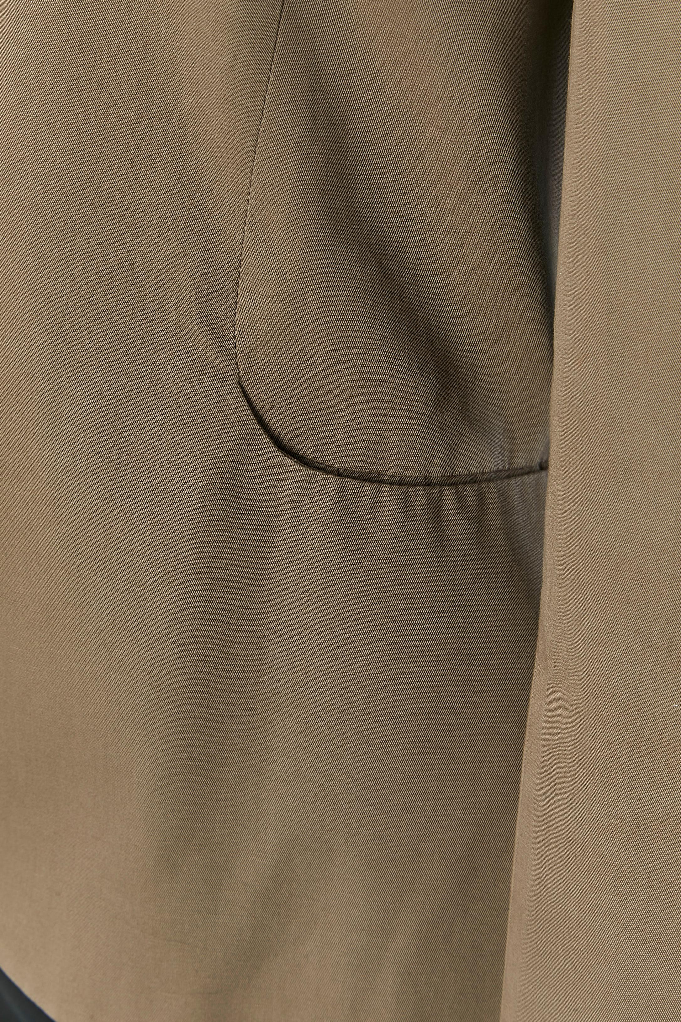 Greyish beige single breasted cotton jacket Vivienne WESTWOOD RED LABEL In Excellent Condition For Sale In Saint-Ouen-Sur-Seine, FR