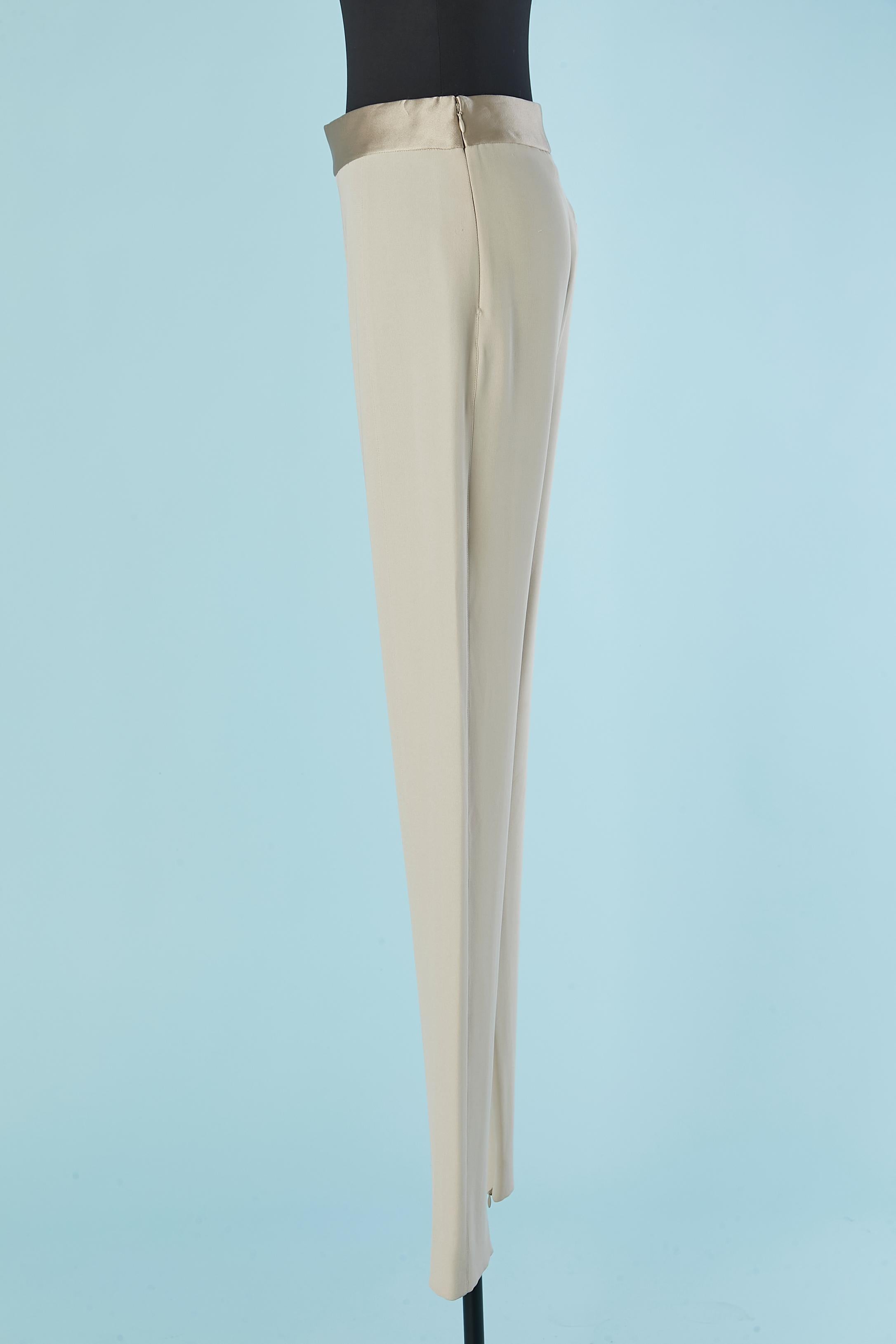 Pantalón beige grisáceo LANVIN by Alber Elbaz SS 2013 en Bueno estado para la venta en Saint-Ouen-Sur-Seine, FR