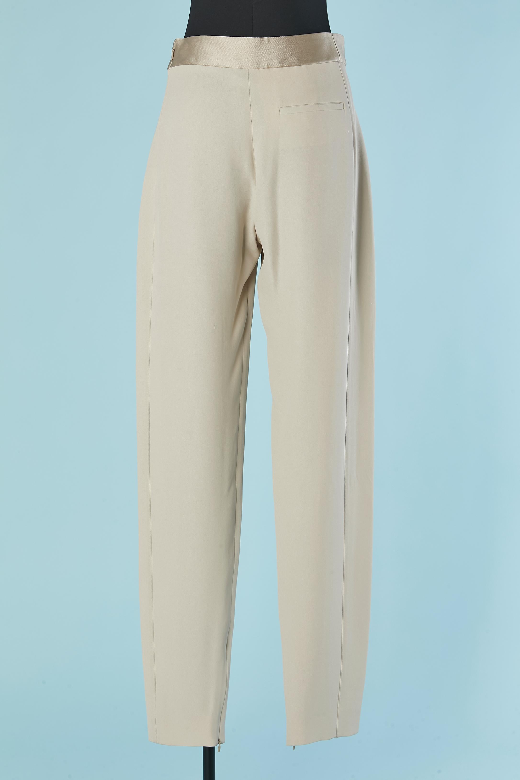 Pantalón beige grisáceo LANVIN by Alber Elbaz SS 2013 en venta 1