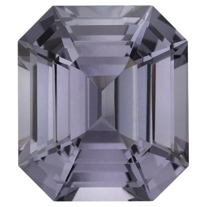 Greyish Violet Emerald-Cut Spinel – Rare Gemstone for Custom Luxury Jewelry For Sale