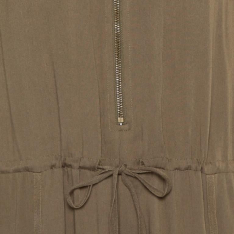 Greylin Military Green Synthetic Sleeveless Klark Jumpsuit M For Sale 1