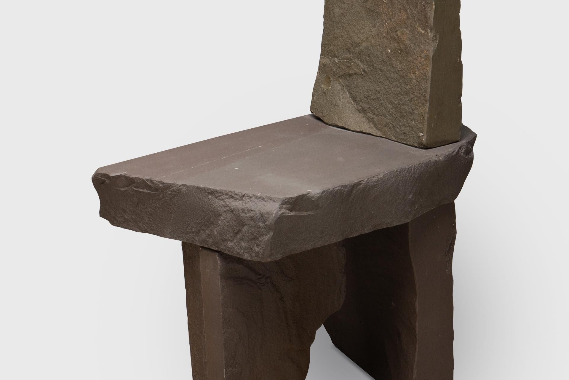 The graywacke offcut series is a continuation of the designer’s fieldwork carried out at a local sandstone quarry, Lindlar, during his graduation project. Always seeking the irregular in the regular, enormous piles of discarded sandstone offcuts