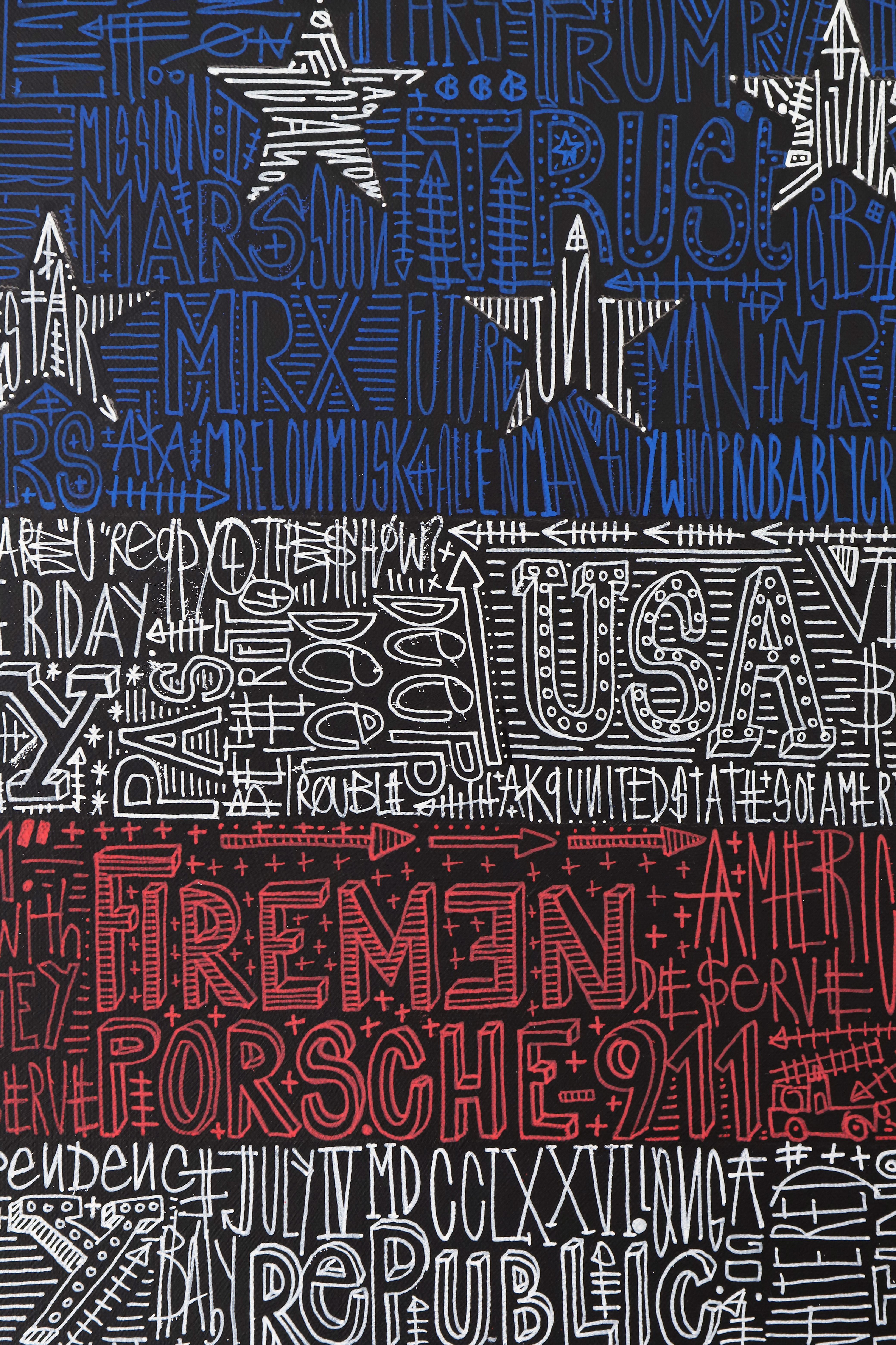 American Dream - Street Art Painting by Grégoire Devin