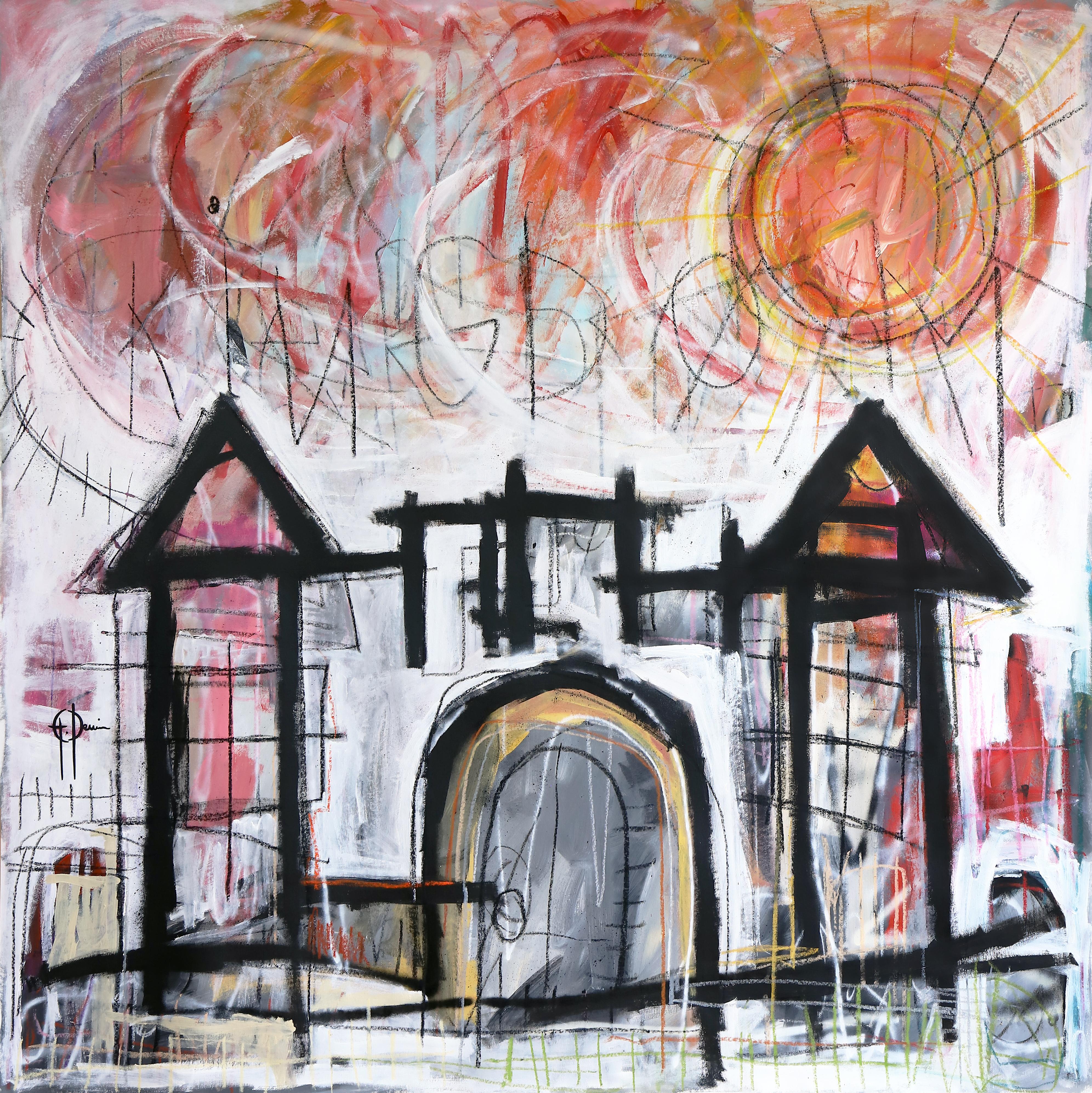 New Castle - Painting by Grégoire Devin