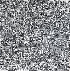 Quadro astratto su tela 'Think Bigger