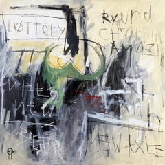 Peinture abstraite sur toile « This Picture », technique mixte