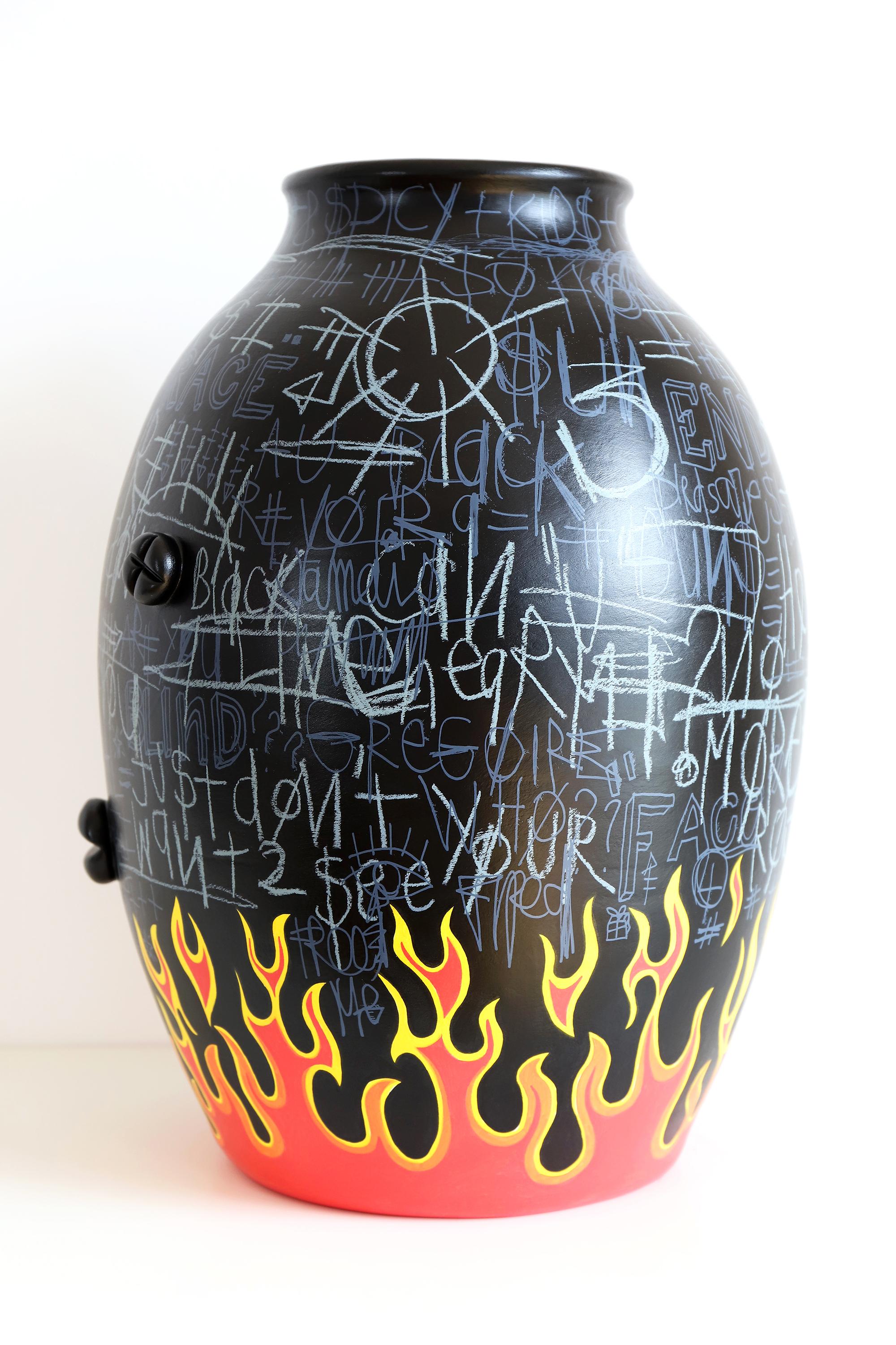 brûler Hollywood Burn - Contemporain Sculpture par Grégoire Devin