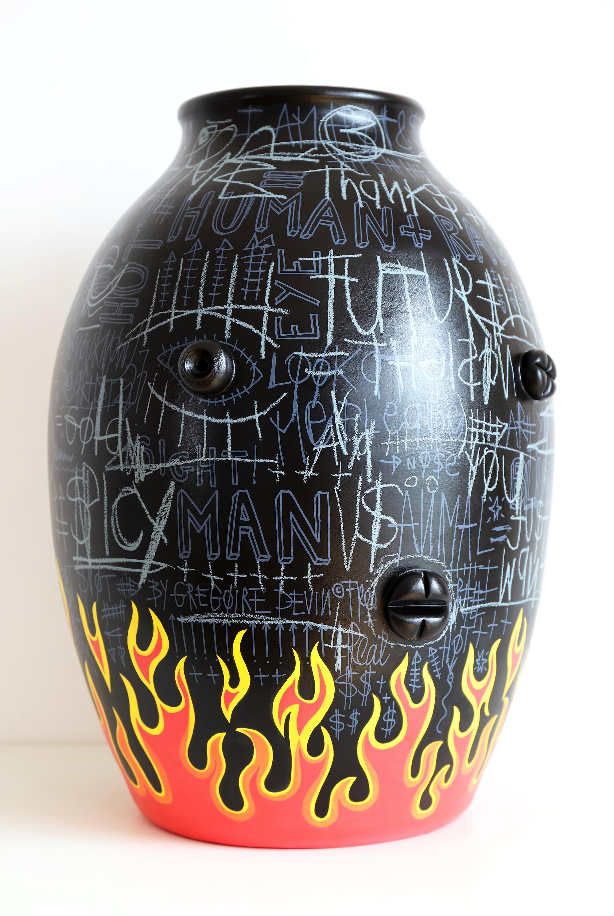 Abstract Sculpture Grégoire Devin - brûler Hollywood Burn