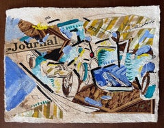 Side-Car de Grégoire Mathias - Collage de técnica mixta con aire vintage