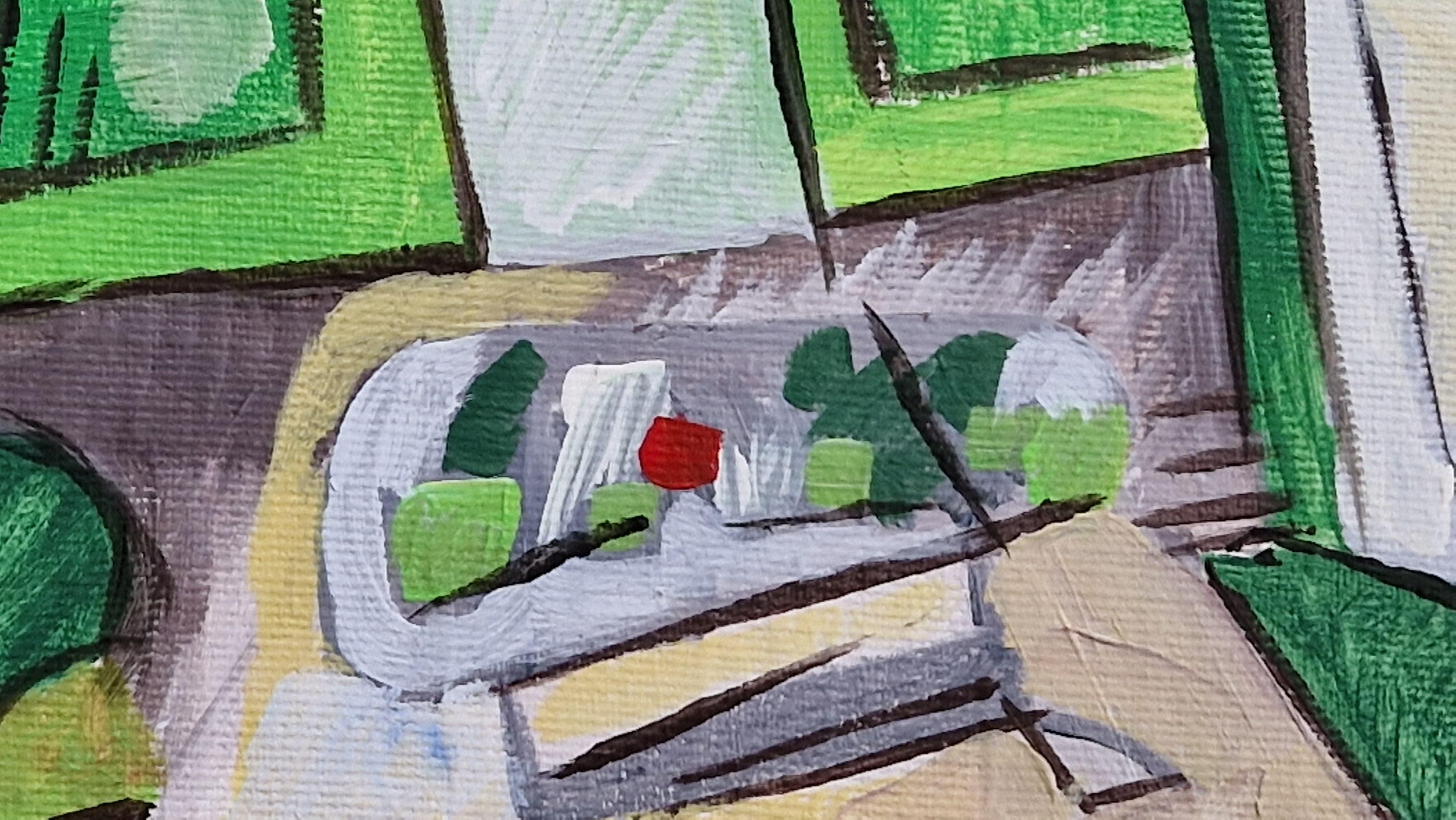16, Clare Street II by Grégoire Mathias – Irish Landmark in Diachronic Cubism en venta 10