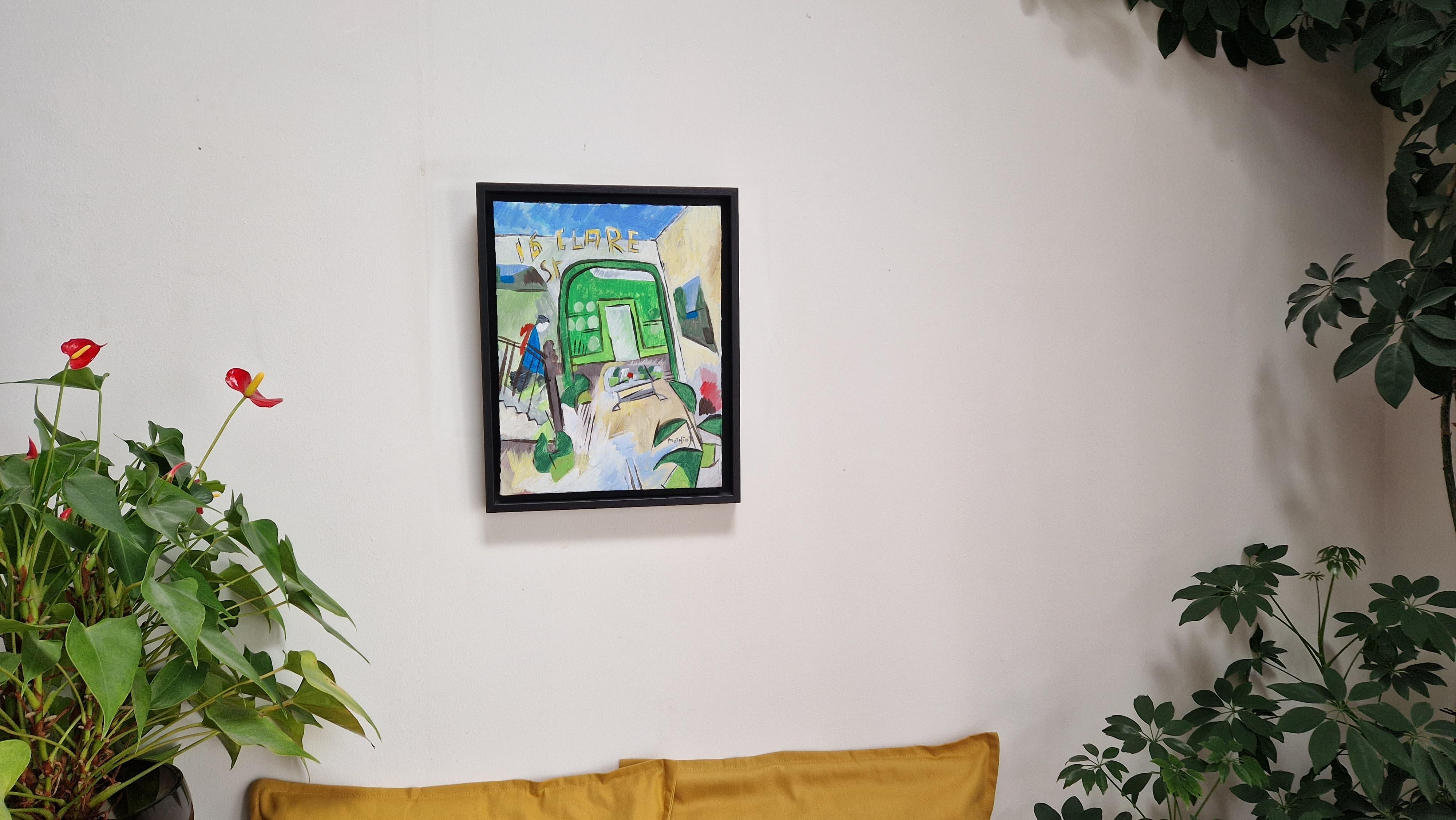 16, Clare Street II by Grégoire Mathias – Irish Landmark in Diachronic Cubism en venta 11