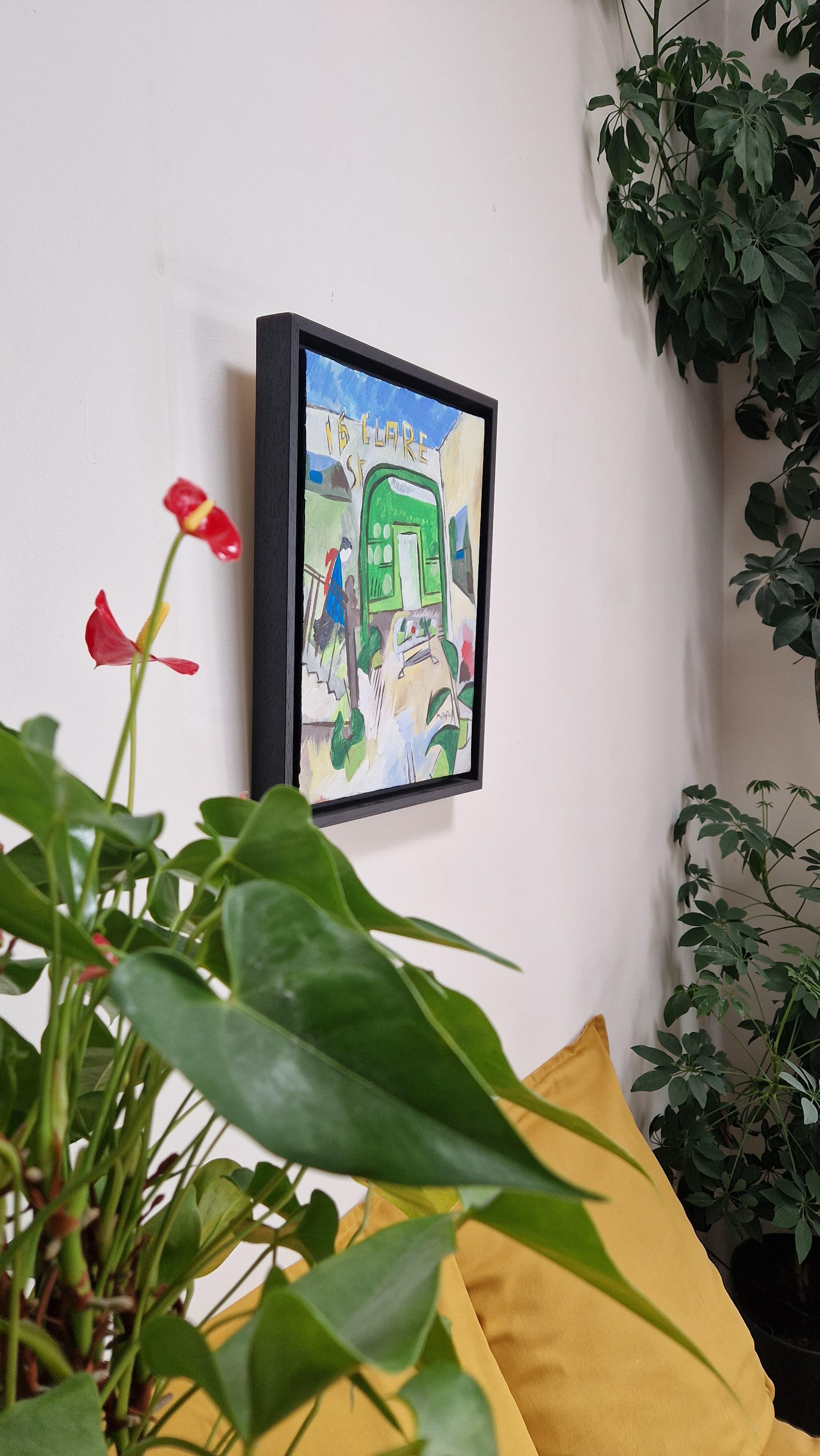16, Clare Street II by Grégoire Mathias – Irish Landmark in Diachronic Cubism en venta 3